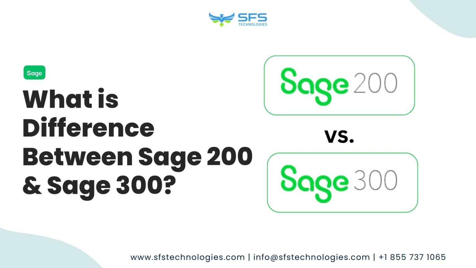 Difference between Sage 200 and Sage 300